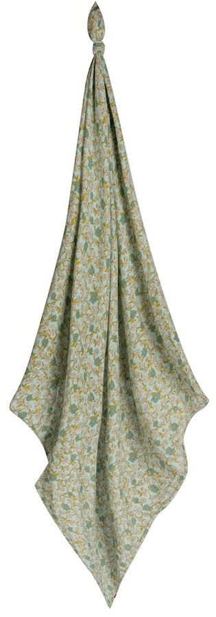 Milkbarn Bamboo Swaddle Blanket - Blue Floral