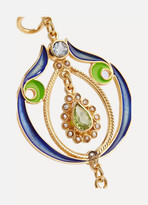 Thumbnail for your product : Percossi Papi - Gold-plated And Enamel Multi-stone Earrings - Blue