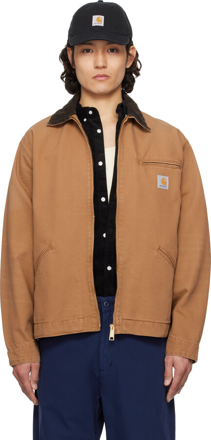 Carhartt Work In Progress Tan OG Detroit Jacket