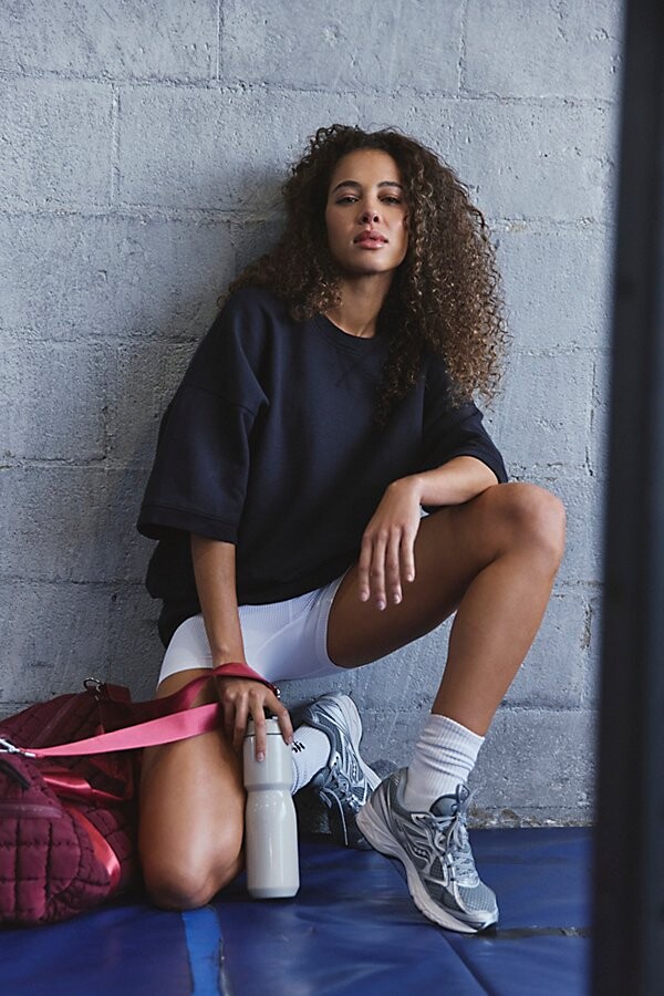 FREE PEOPLE MOVEMENT For The Win Short Sleeve Sweatshirt