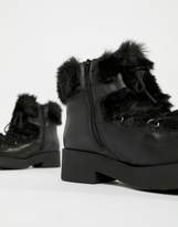 Thumbnail for your product : Aldo chunky faux fur leather ankle boots