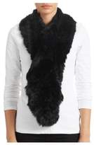 Thumbnail for your product : Surell Long Haired Rabbit Fur Ruffle Scarf