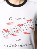 Thumbnail for your product : Lanvin lip-print logo T-shirt