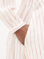 Thumbnail for your product : Three Graces London Valeraine Striped Linen Shirt Dress - Cream Stripe