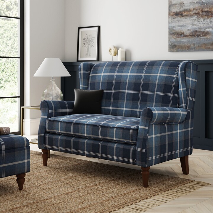 Dunelm Oswald Small 2 Seater Sofa Navy ShopStyle