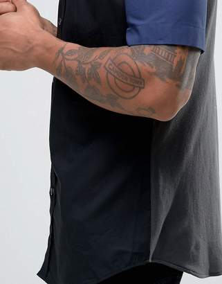 Diesel S-Kendale Cut And Sew Short Sleeve Shirt