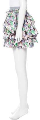 Suno Ruffle-Tiered Mini Skirt