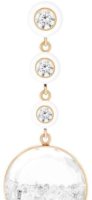 Moritz Glik 18kt Rose Gold Diamond Shaker Drop Earrings