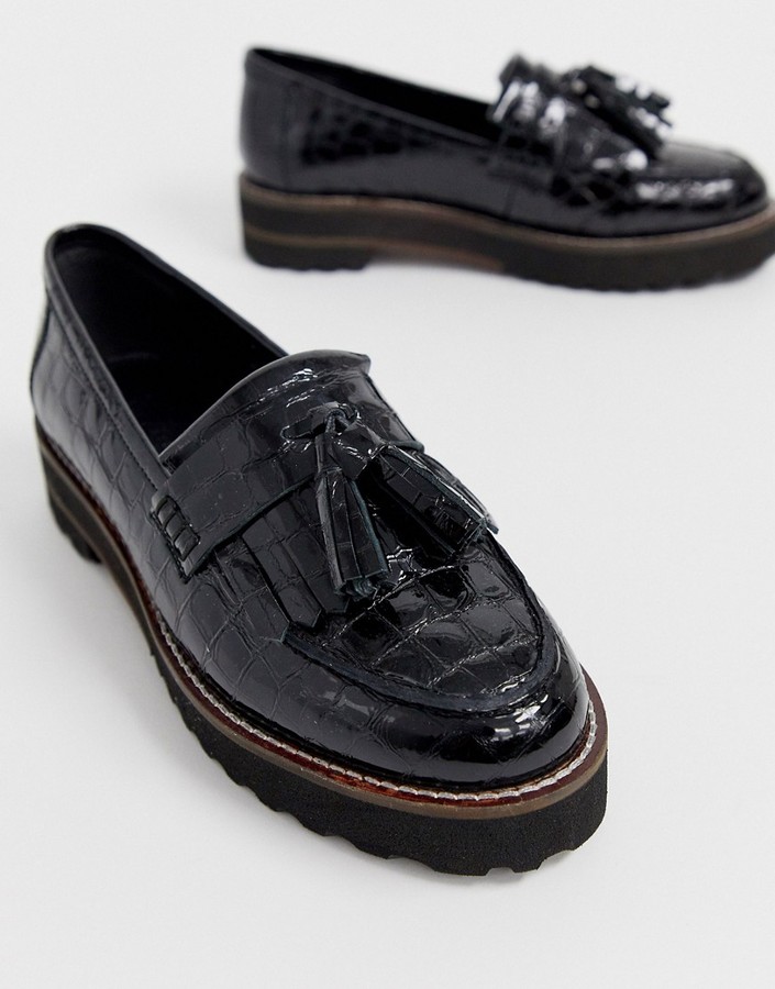Meze chunky fringed leather loafers Clearance