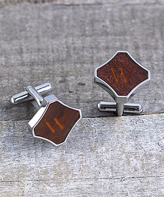 Cathy's Concepts Redwood Personalized Cuff Links
