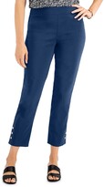 Thumbnail for your product : JM Collection Petite Button-Hem Pull-On Pants, Created for Macy's