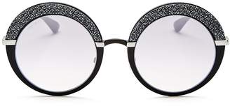 Jimmy Choo Women's Gotha Glitter Round Sunglasses, 50mm