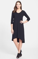Thumbnail for your product : Eileen Fisher Jewel Neck Jersey Dress
