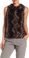 Thumbnail for your product : Trina Turk Kailee Faux Fur Cowl Neck Sleeveless Sweater
