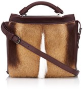 Thumbnail for your product : 3.1 Phillip Lim Burgundy Fur Small Ryder Satchel
