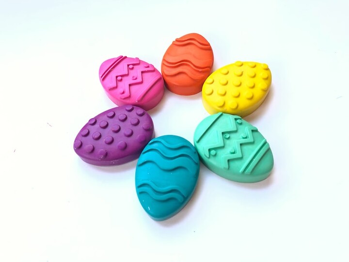 Easter Egg Shaped Crayons, Easter Party Favor, Spring Party Favor, Birthday Party Favor, Easter Egg Filler, Gifts for Kids