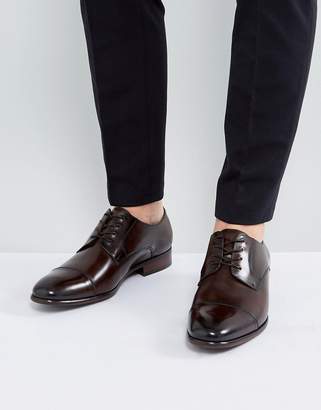 Aldo Galerrange Derby Leather Shoes In Brown