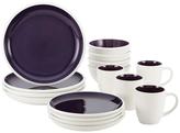 Thumbnail for your product : Rachael Ray Rise Stoneware 16-Piece Dinnerware Set in Purple