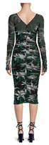 Thumbnail for your product : Diane von Furstenberg Mesh Overlay Midi Dress
