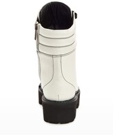 Thumbnail for your product : Aquatalia Alyssa Leather Zip Combat Booties