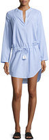 Thumbnail for your product : Heidi Klein Corsica Pintuck Tunic Coverup, Blue