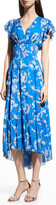 Thumbnail for your product : Shoshanna Neal Smocked Floral-Print Midi Dress