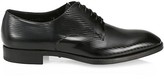 Thumbnail for your product : Giorgio Armani Textured Chevron Leather Derby Shoes