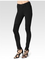 Thumbnail for your product : Paige Lorena Pant - Black Ponte & Suede