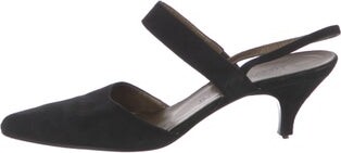 Saint Laurent Suede Slingback Pumps