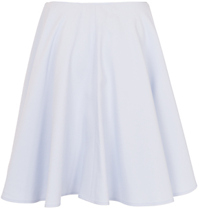 French Connection Sorbet Suiting Flared Skirt, Crystal Clear