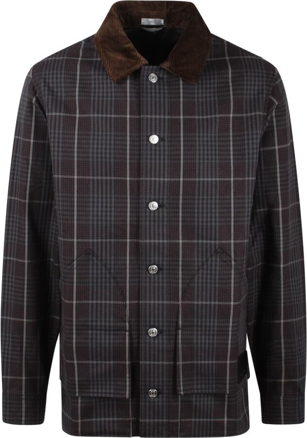Dior Homme Checked Long-Sleeved Jacket
