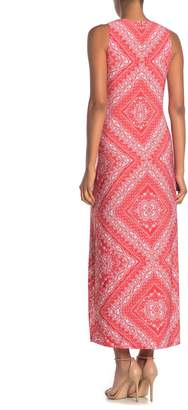 Brinker & Eliza Geo Print Sleeveless Maxi Dress