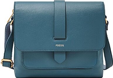 Kinley Small Fold Over Leather Crossbody Bag