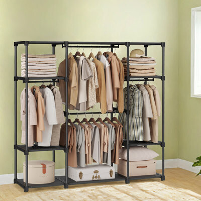 Rebrilliant Portable Closet, Freestanding Closet Organizer, Clothes Rack With Shelves, Hanging Rods, Storage Organizer, For Cloakroom, Bedroom