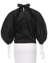 Thumbnail for your product : Celine Short Sleeve Cropped Top