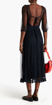 Thumbnail for your product : RED Valentino Open-back point d'esprit midi dress