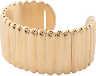 TJMAXX 14Kt Gold Textured Bangle Bracelet For Women