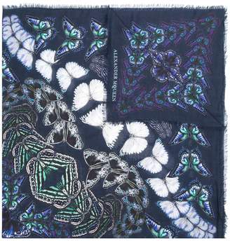 Alexander McQueen butterfly print scarf