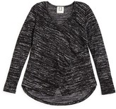 Thumbnail for your product : Ppla Girls' Space Dyed Cross Front Top - Big Kid