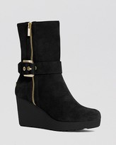 Thumbnail for your product : MICHAEL Michael Kors Platform Wedge Booties - Lizzie Shearling