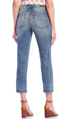KUT from the Kloth Reese High Rise Straight Crop Raw Hem Jeans