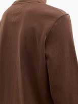 Thumbnail for your product : Bottega Veneta Sunrise Long-sleeved Cotton T-shirt - Dark Brown
