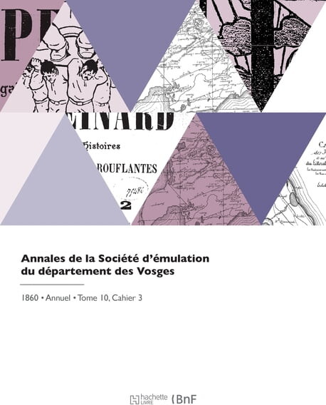 Annales de la Société d'Émulation Du Département Des Vosges (Paperback)