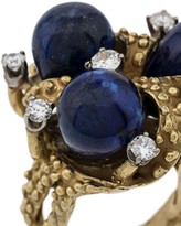 Thumbnail for your product : Katheleys Vintage 1970s 18kt Unique Lapis Diamond ring