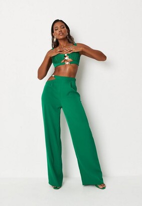 missguided green pants