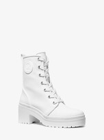 mk white boots