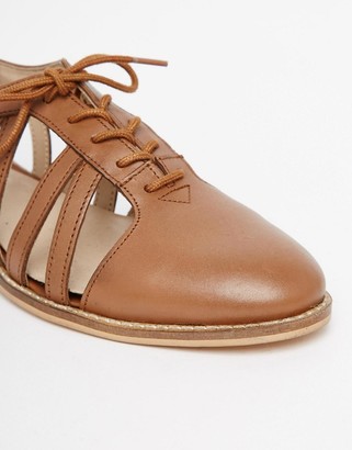 ASOS MEMBERSHIP Leather Flat Shoes