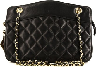 Chanel Vintage Quilted Frame Bag - Black Crossbody Bags, Handbags -  CHA845620