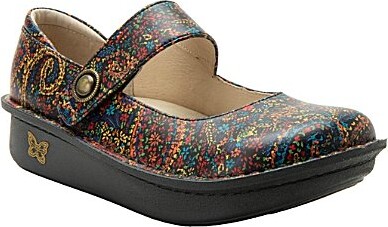 Alegria Paloma Bold and Beautiful Printed Leather Mary Jane Pumps
