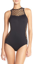 Thumbnail for your product : Seafolly &Mesh About& High Neck One-Piece Swimsuit